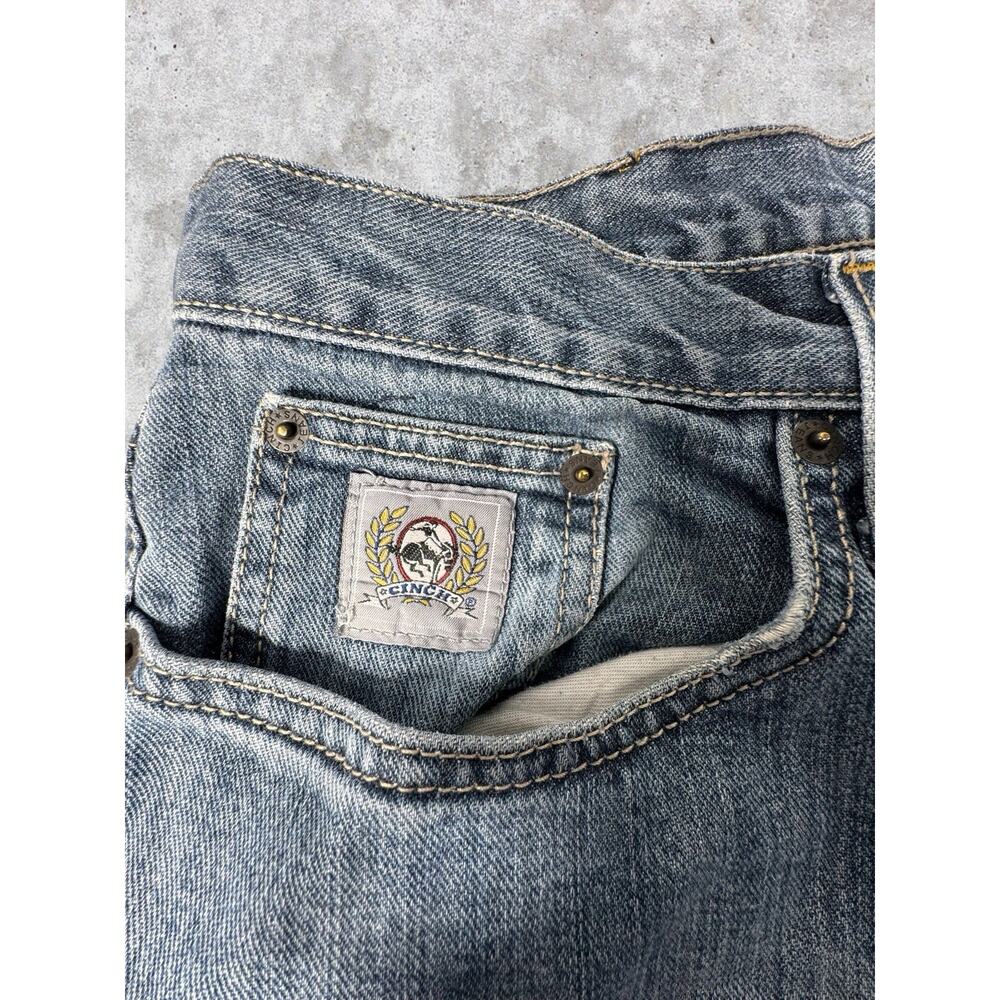 Cinch Silver Label Jeans Men’s 33x34 Medium Wash Bootcut Western Denim - Picture 5 of 7